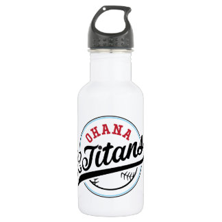 Ohana Titans Custom Water Bottle (18 oz), White