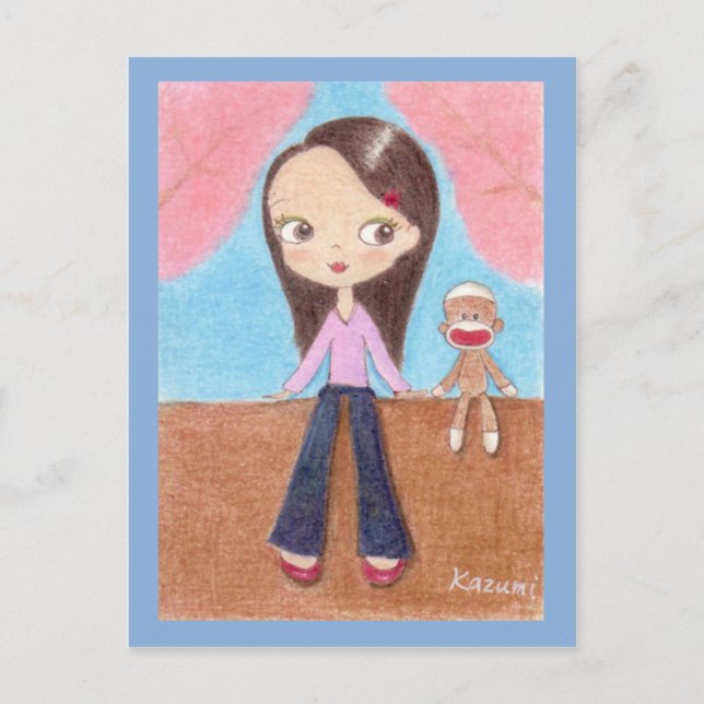 Ohanami(cherry blossom viewing) Postcard (Front)