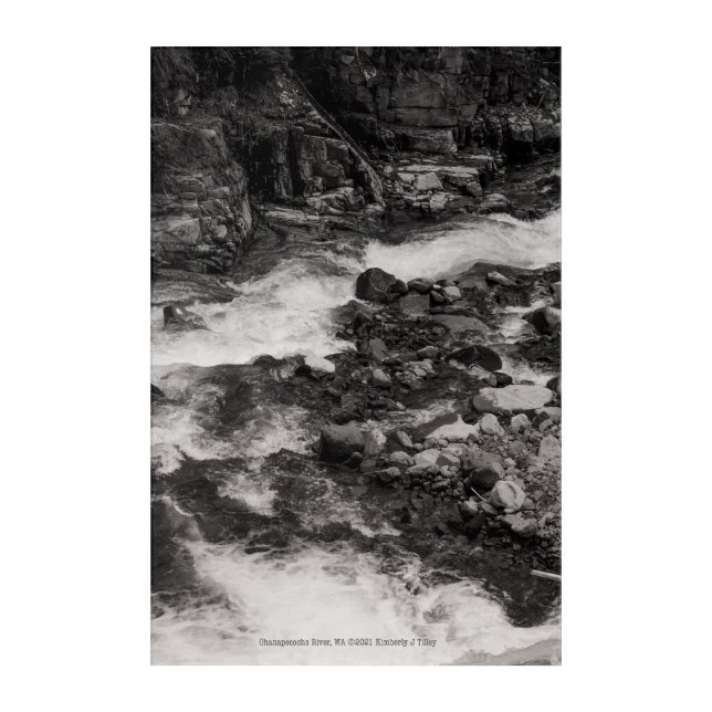 Ohanapecoshs River, WA Acrylic Print (Front)