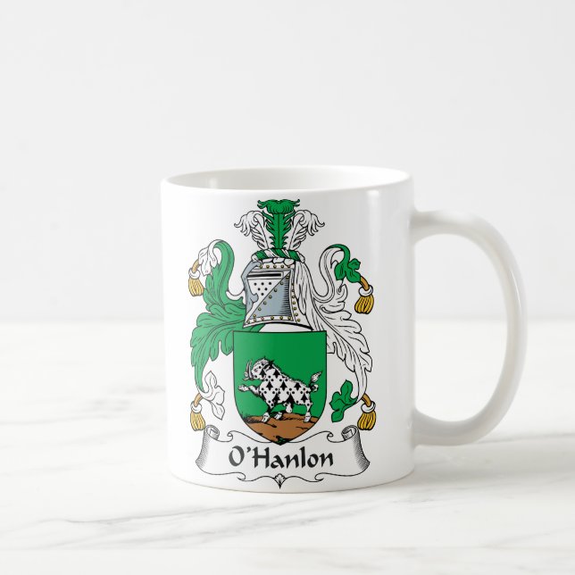 O'Hanlon Family Crest Coffee Mug (Right)