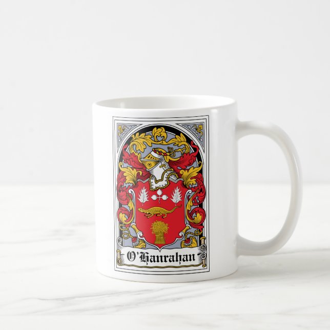 O'Hanrahan Family Crest Coffee Mug (Right)