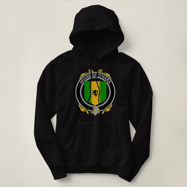 O'Hara Coat of Arms Family Crest Hoodie (Design Front)