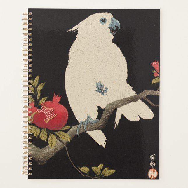 Ohara Kosen Cockatoo and Pomegranate Planner (Front)