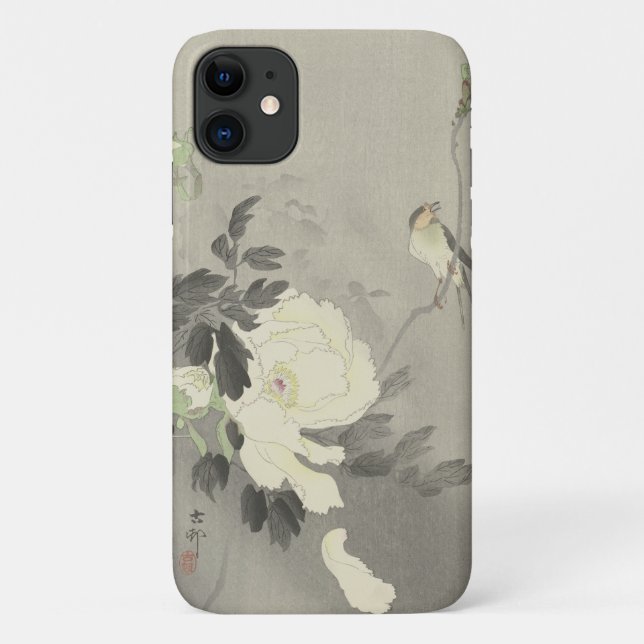 Ohara Kosen Swallow with Peony Case-Mate iPhone Case (Back)
