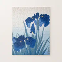 Blue Iris Flowers (Japandi Vintage) - Ohara Koson
