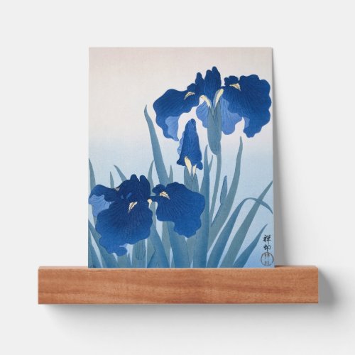 Ohara Koson Blue Irises _ Japanese Fine Art Picture Ledge