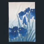 Ohara Koson Vintage Japanese Fine Art Blue Irises  Kitchen Towel<br><div class="desc">NewParkLane - Add some elegance to your home decor with this kitchen towel,  featuring a vintage,  early 20th century,  Japanese Fine Art Print with elegant blue Irises by the famous Japanese artist Ohara Koson,  c. 1925 - 1936.

Check out this collection for matching items,  like a golf head cover.</div>