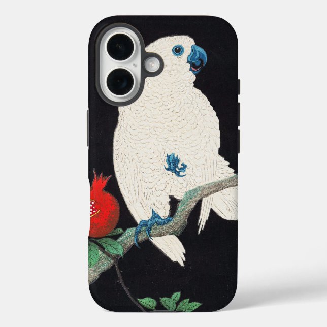 Ohara Shoson, Cockatoo and Pomegranate ukiyo-e Case-Mate iPhone Case (Back)
