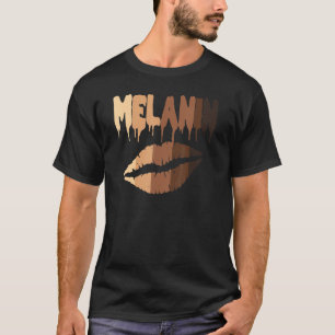 Oheneba Melanin Shades Drippin Black Pride Afro Qu T-Shirt