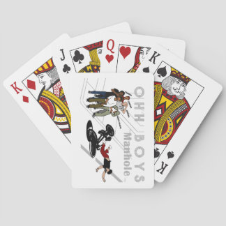 OHH BOYS - Man on Bike Hits a Manhole Case-Mate iP Poker Cards