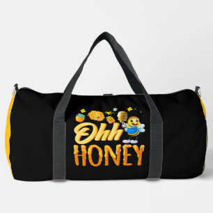 Ohh Honey Cartoon Bee Duffle Bag