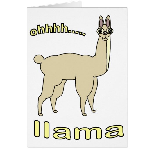 Ohh Llama Cards (Front)
