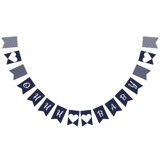 Ohhh Baby Nautical Bunting Bunting Flags (All)