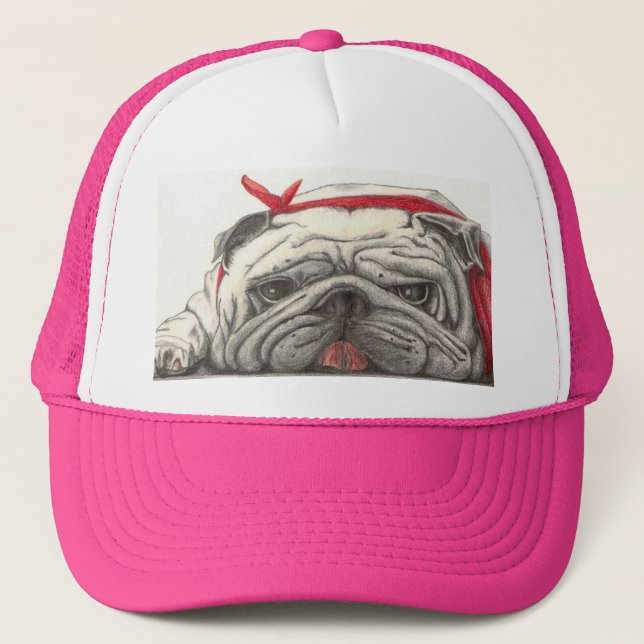 "Ohhh, BULL DOG!!" Trucker Hat (Front)