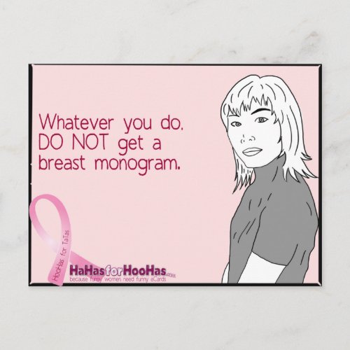 Ohhh Mammogram  Postcard