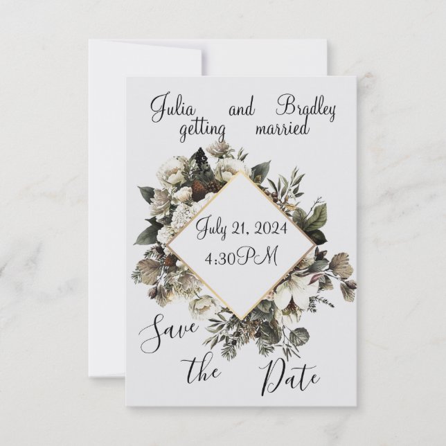 Ohhhh So Pretty Save the Date Announcement (Front)