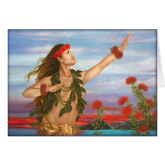 "Ohia and Lehua" by Maui artist Lori Higgins. 5x7 Cards
