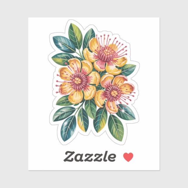 Ohia Lehua Cut Vinyl Sticker (Sheet)