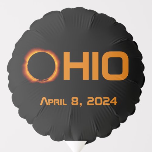 Ohio 2024 Total Solar Eclipse  Balloon