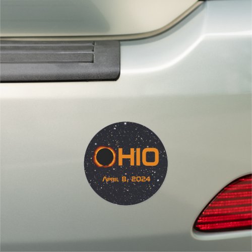 Ohio 2024 Total Solar Eclipse  Car Magnet