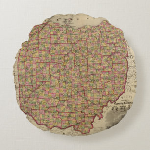 Ohio 3 round pillow