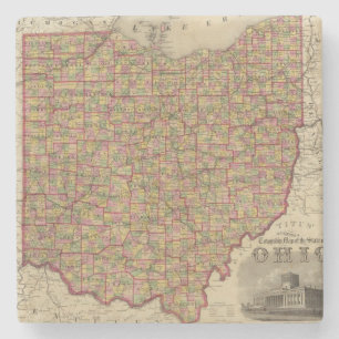 Ohio 3 stone coaster