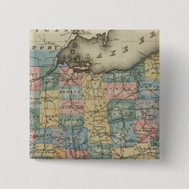 Ohio 4 pinback button (Front)
