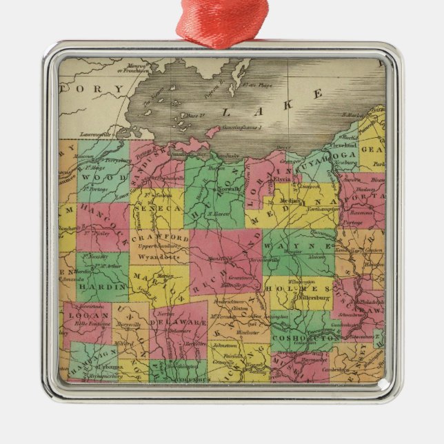 Ohio 5 metal ornament (Front)