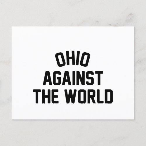 Ohio Against The World Holiday Postcard