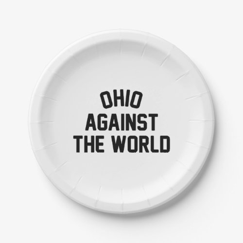 Ohio Against The World Paper Plates