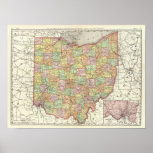 Ohio and Hamilton County Poster
