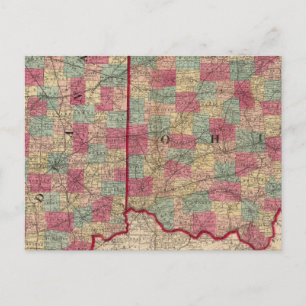 Ohio and Indiana 3 Postcard