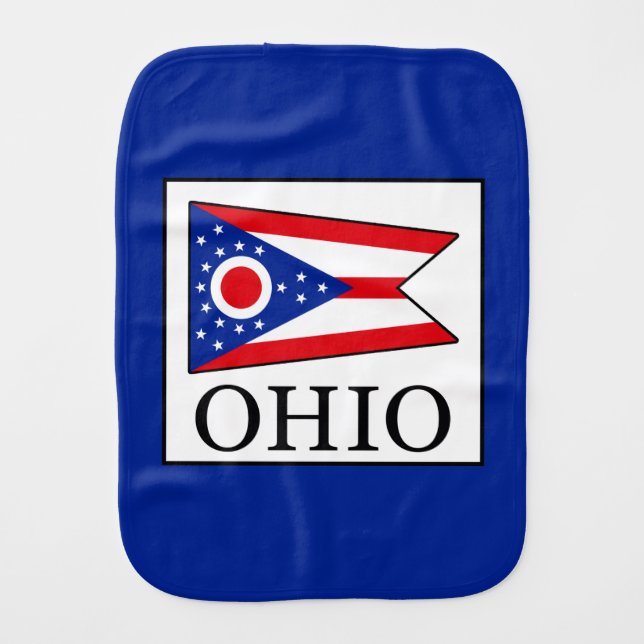 Ohio Baby Burp Cloth (Front)