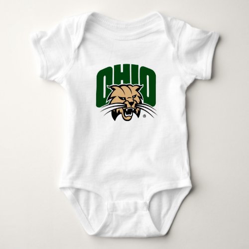 Ohio Bobcat Logo Baby Bodysuit