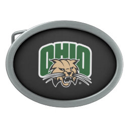 Ohio Bobcat Logo Belt Buckle