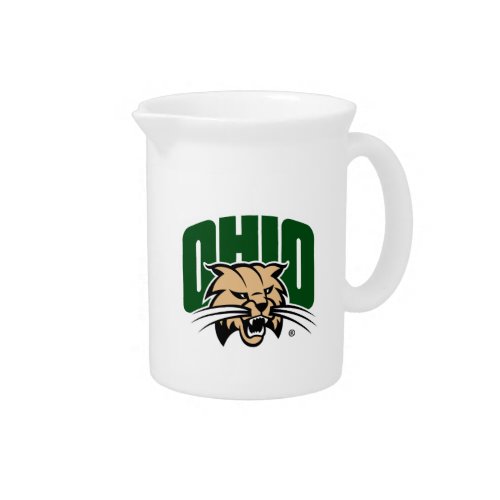 Ohio Bobcat Logo Beverage Pitcher