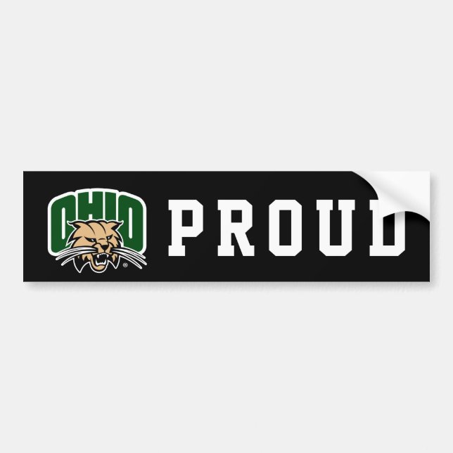 Ohio Bobcat Logo Bumper Sticker (Front)