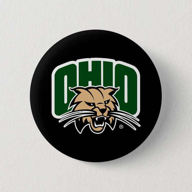 Ohio Bobcat Logo Button (Front)