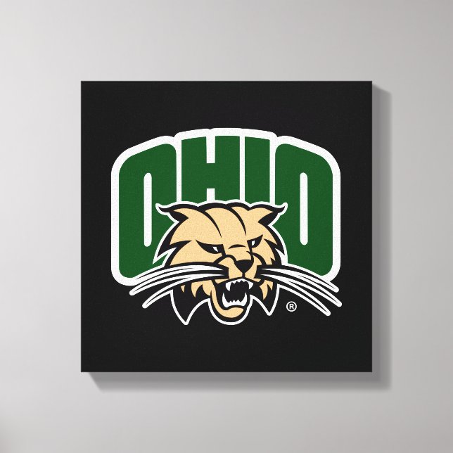 Ohio Bobcat Logo Canvas Print (Front)