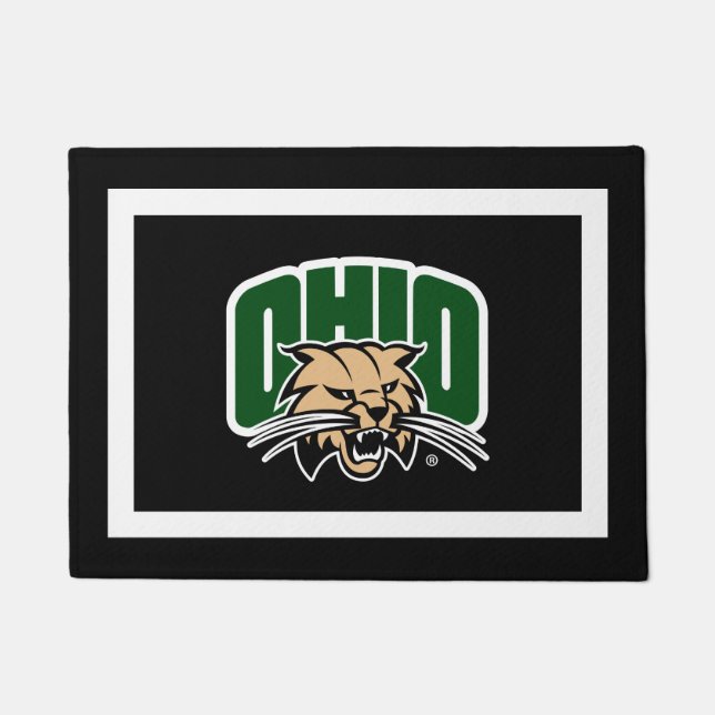 Ohio Bobcat Logo Doormat (Front)
