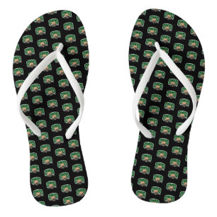 Ohio Bobcat Logo Flip Flops