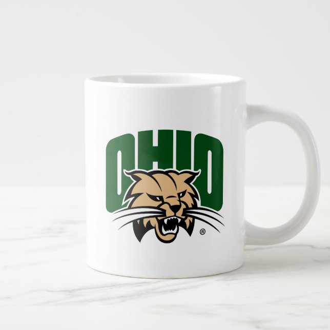 Ohio Bobcat Logo Giant Coffee Mug (Right)