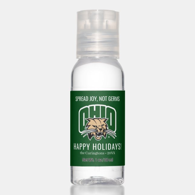 Ohio Bobcat Logo Hand Sanitizer (Front)