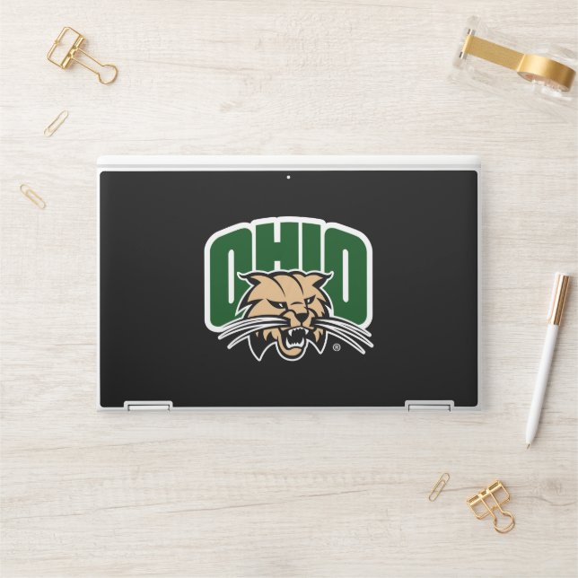 Ohio Bobcat Logo HP Laptop Skin (Desk)