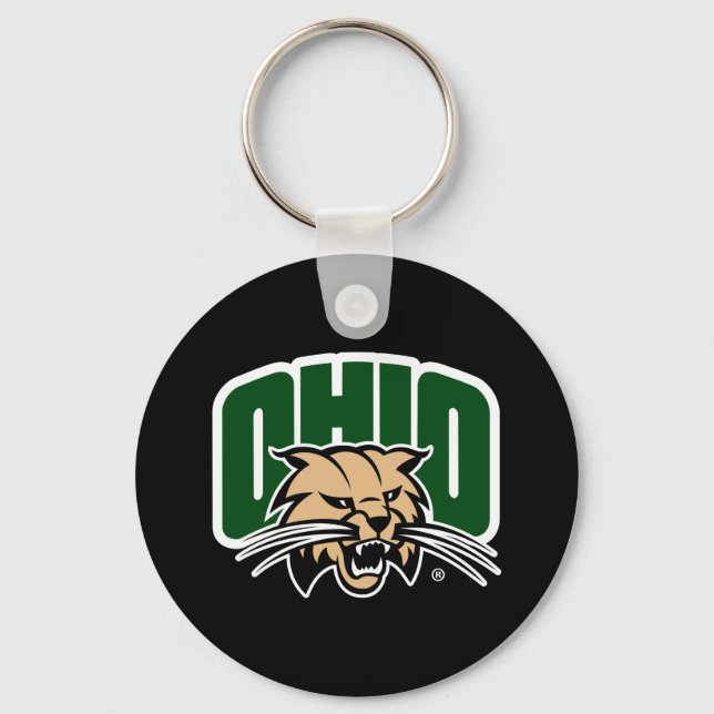 Ohio Bobcat Logo Keychain (Front)