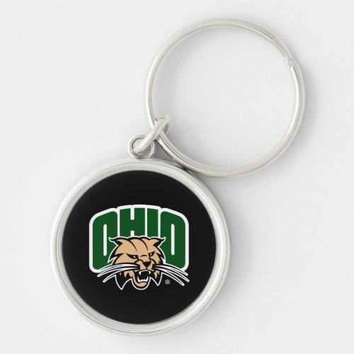 Ohio Bobcat Logo Keychain