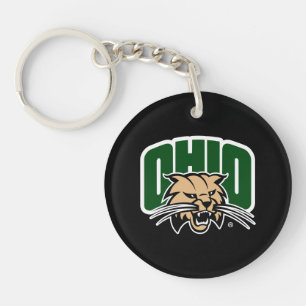Ohio Bobcat Logo Keychain