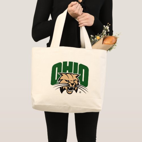 Ohio Bobcat Logo Large Tote Bag
