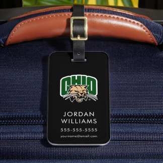 Ohio Bobcat Logo Luggage Tag