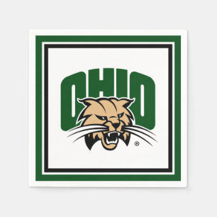 Ohio Bobcat Logo Napkins